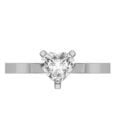 Solitaire Heart Silver a scaled