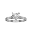 Solitaire Heart Silver b scaled