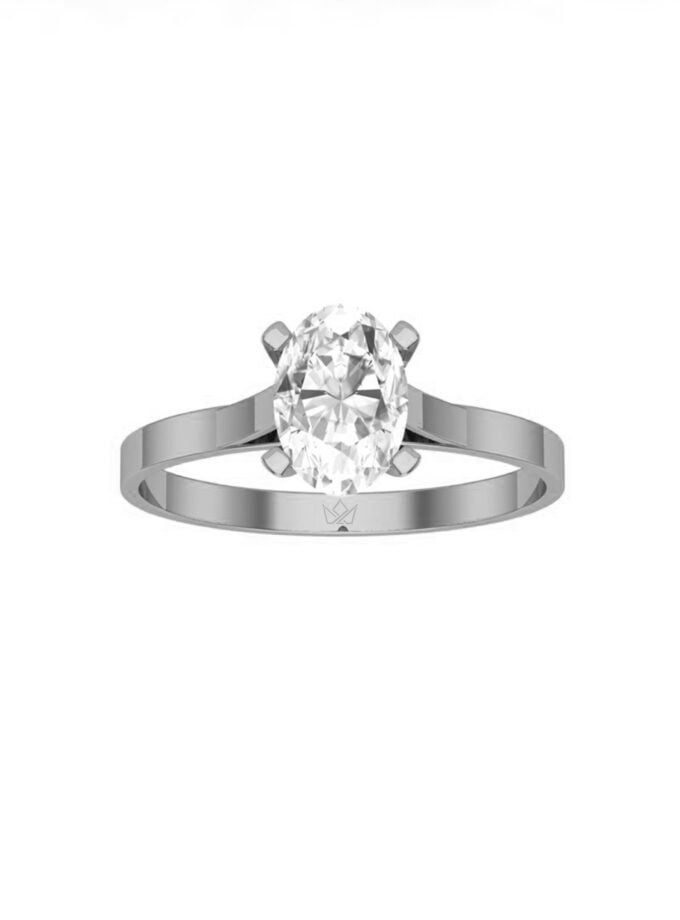 Solitaire Oval Silver b scaled