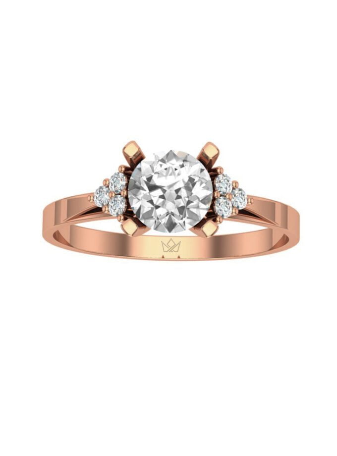 Round Shaped Vintage in Rose Gold